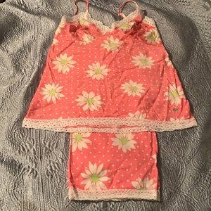 Victoria’s Secret Pink Daisy Floral PJ Set XS